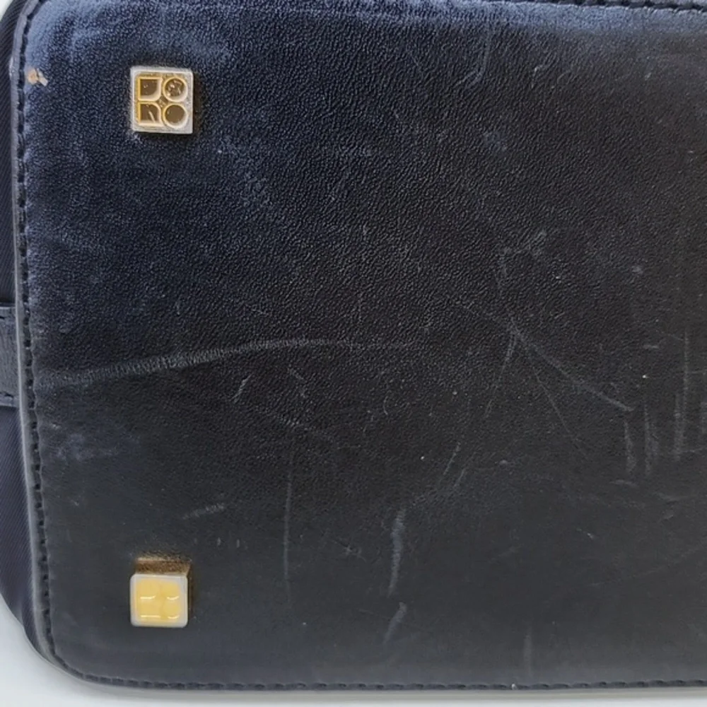 Kate Spade‎ Nylon/Leather Shoulder Purse With Gold Hardware  Black